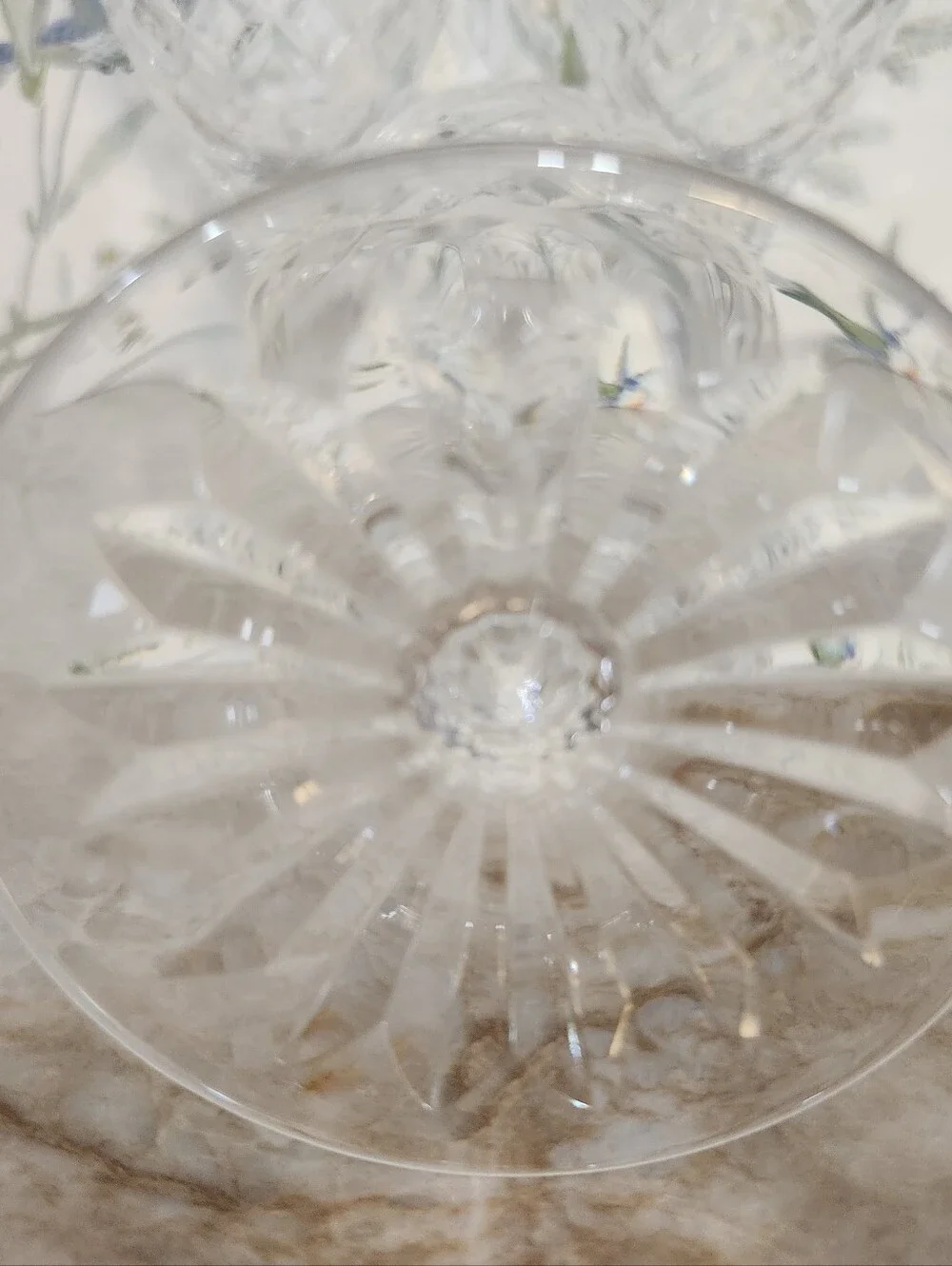Provence Crystal Cut Iced Tea Glasses - Clear Stemware Set Of 4